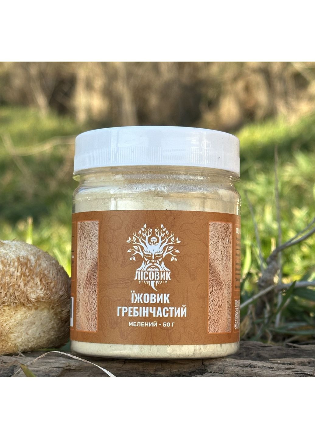 Ежовик гребенчатый, молотый 50 г Лісовик (334293050)