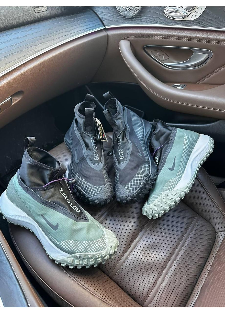 Сірі Осінні кросівки чоловічі nike acg mountain fly gtx ‘clay green найк асж маунс флай No Brand