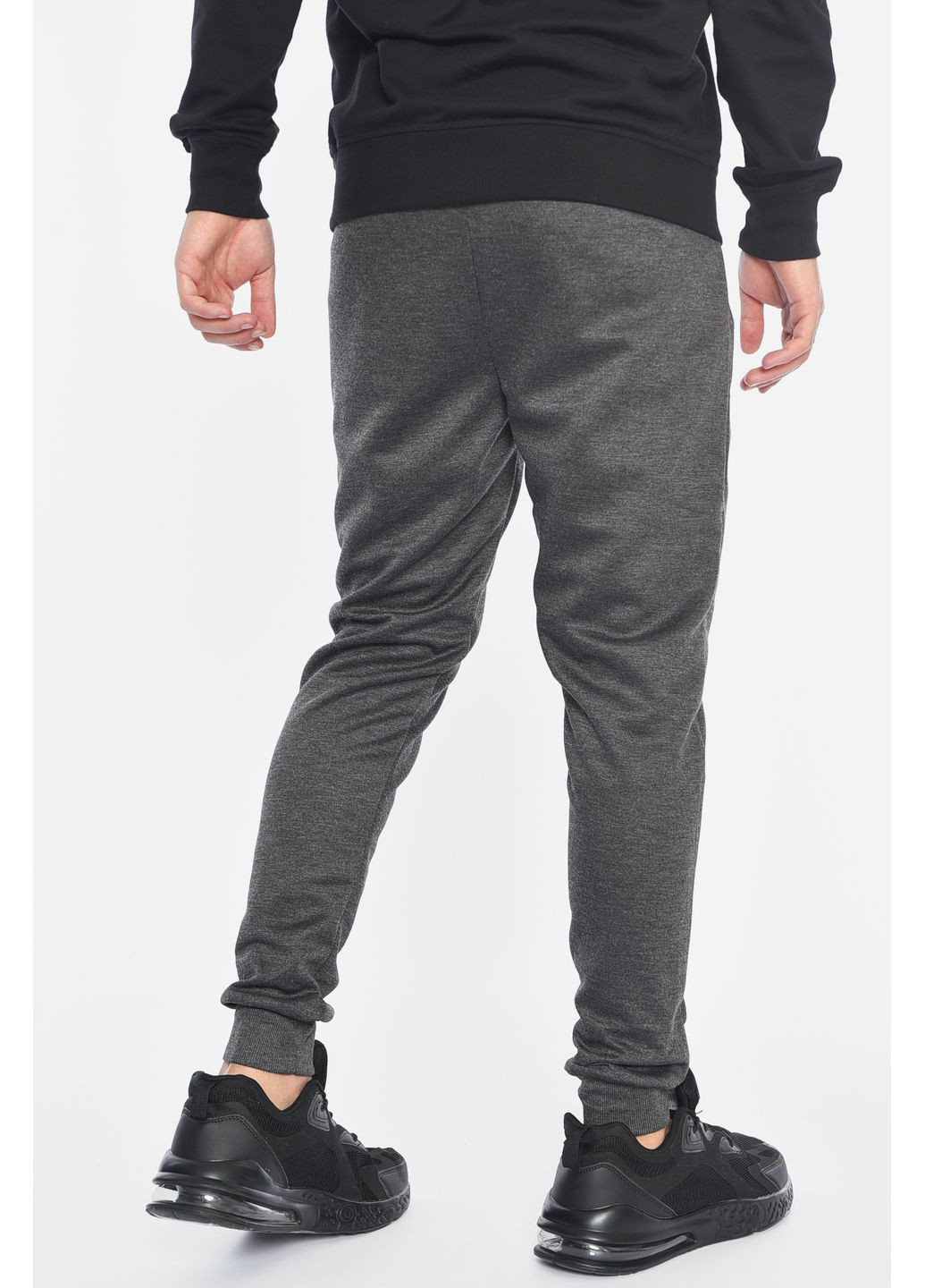Темно-серые спортивные демисезонные зауженные брюки Let's Shop
