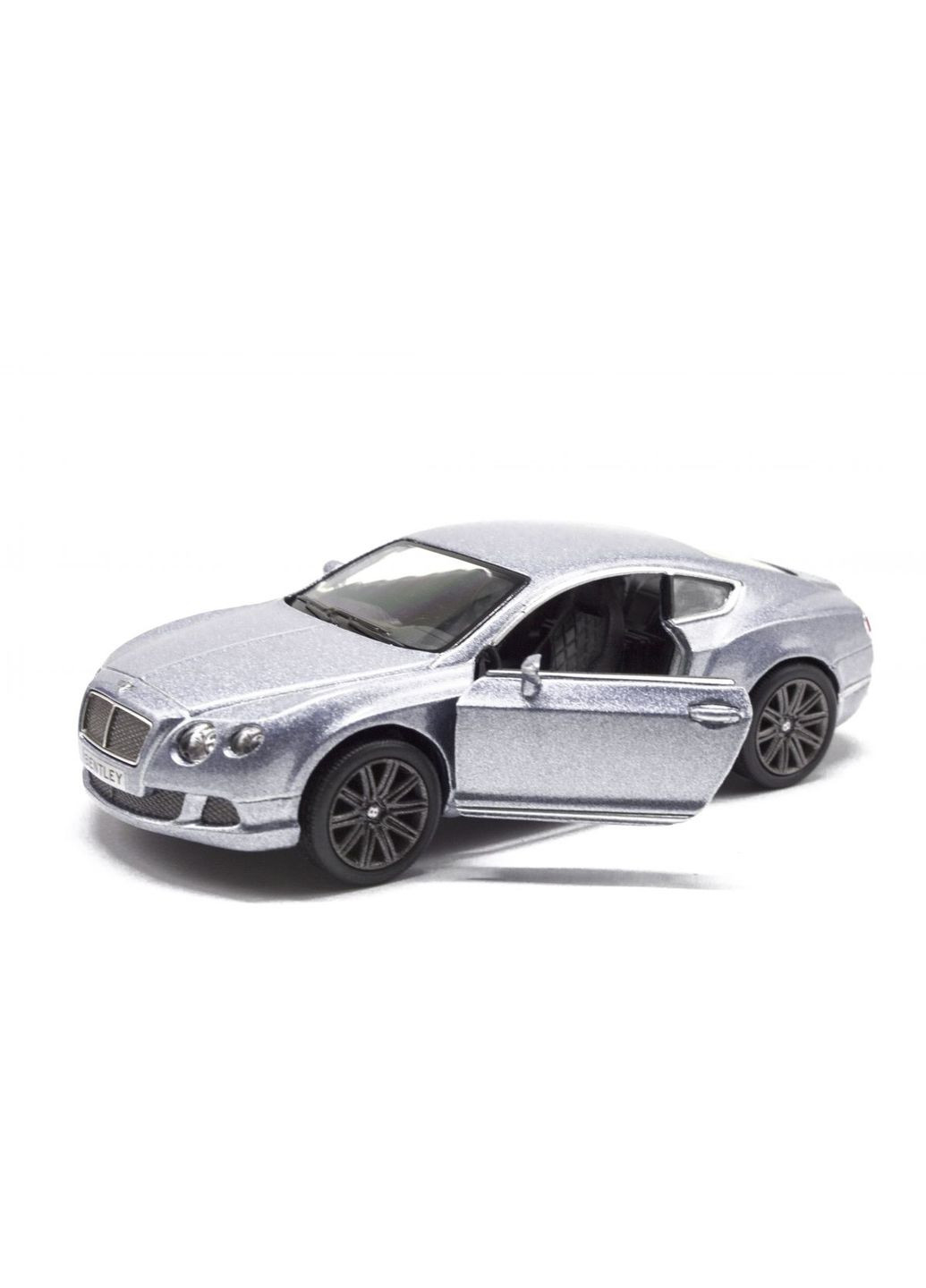 Машинка "Bentley Continental GT" (срібляста) Kinsmart (292142476)