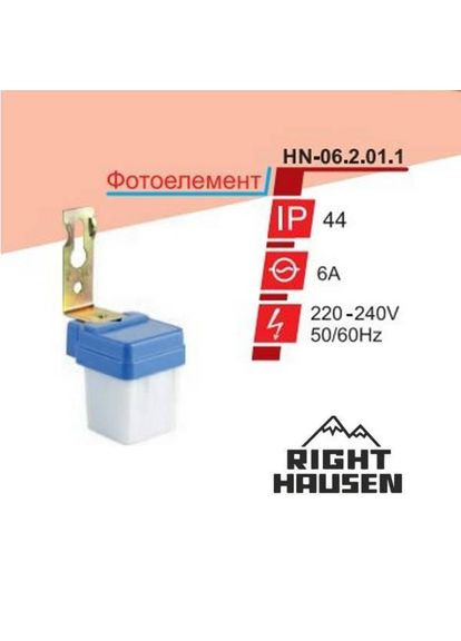Фотоэлемент (реле сумеречное) 6А No Brand (362491605)