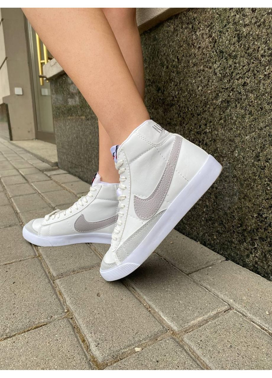 Бежевые демисезонные кроссовки мужские nike blazer 77 low ‘77 vintage white beige 2 найк блейзер No Brand