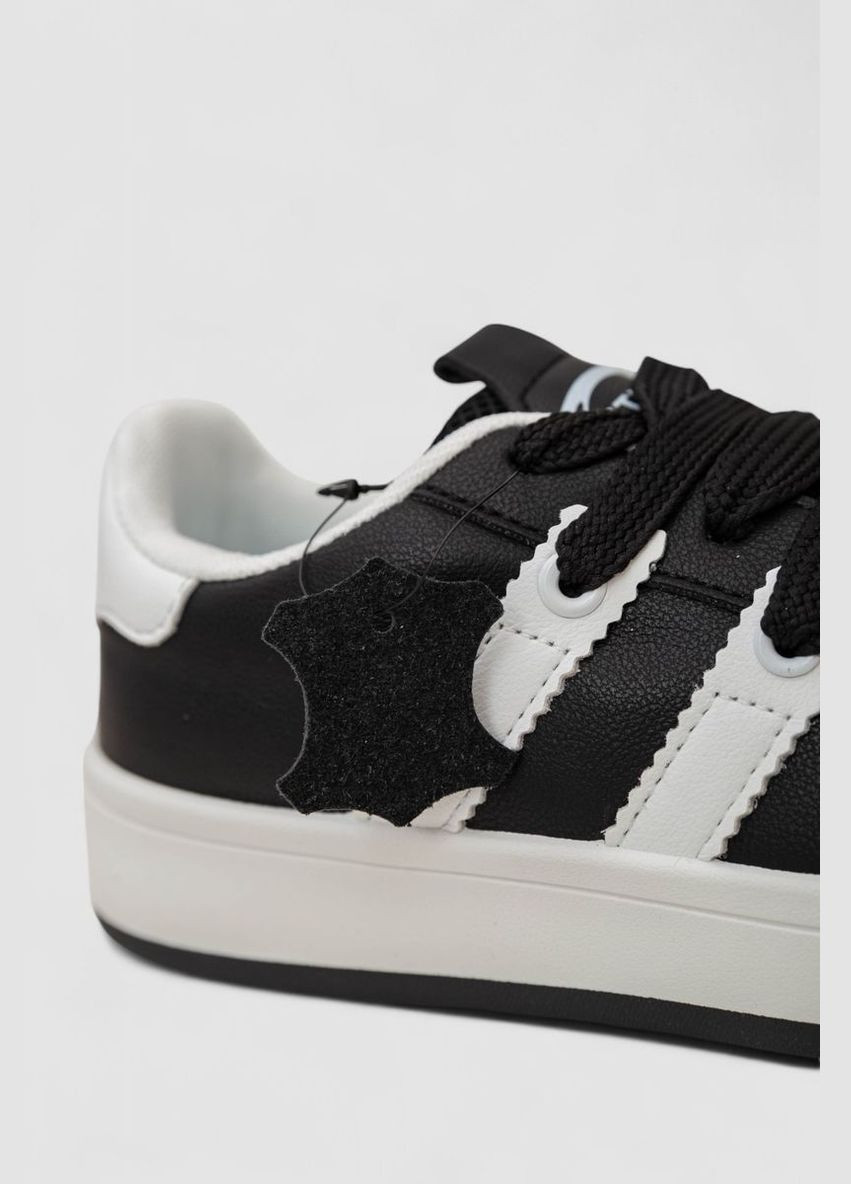 Кроссовки женские кожа,, 248RJH900-2 Stilli чёрно-белые (332054282)