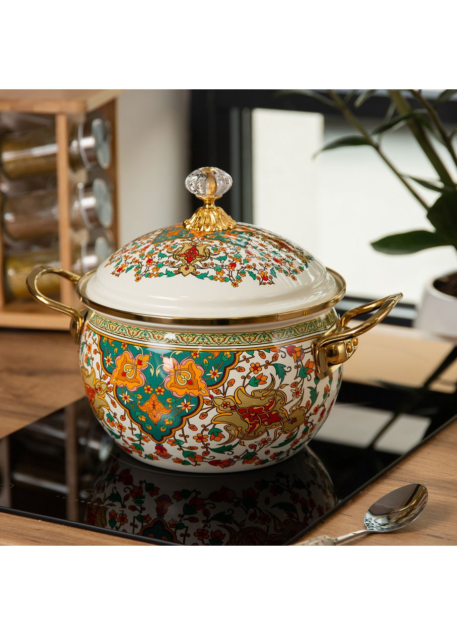 Емальована каструля об'ємом 4 літри для газових та електричних плит HP-2-115 Jooki (358706517)