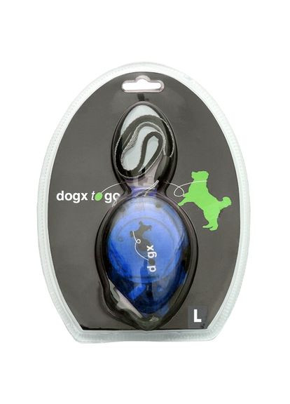 Поводок-рулетка для собак Dogx2GO Belt Glassy L до 35 кг 2 м Синий (5411290211390) Flamingo (322423566)