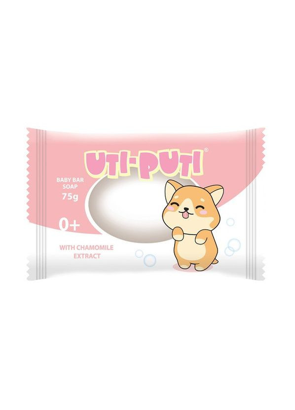 Ути-Пути мыло 75г детское ромашка, алоэ вера, подорожник (набор 3 шт) Uti-puti (362347250)