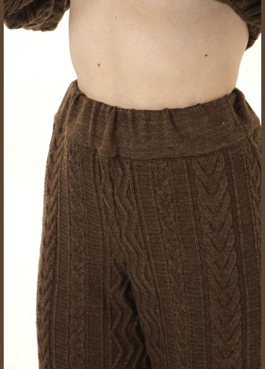 Женские вязаные брюки свободного кроя с высокой посадкой (ak33258p) Art Knit (334893226)