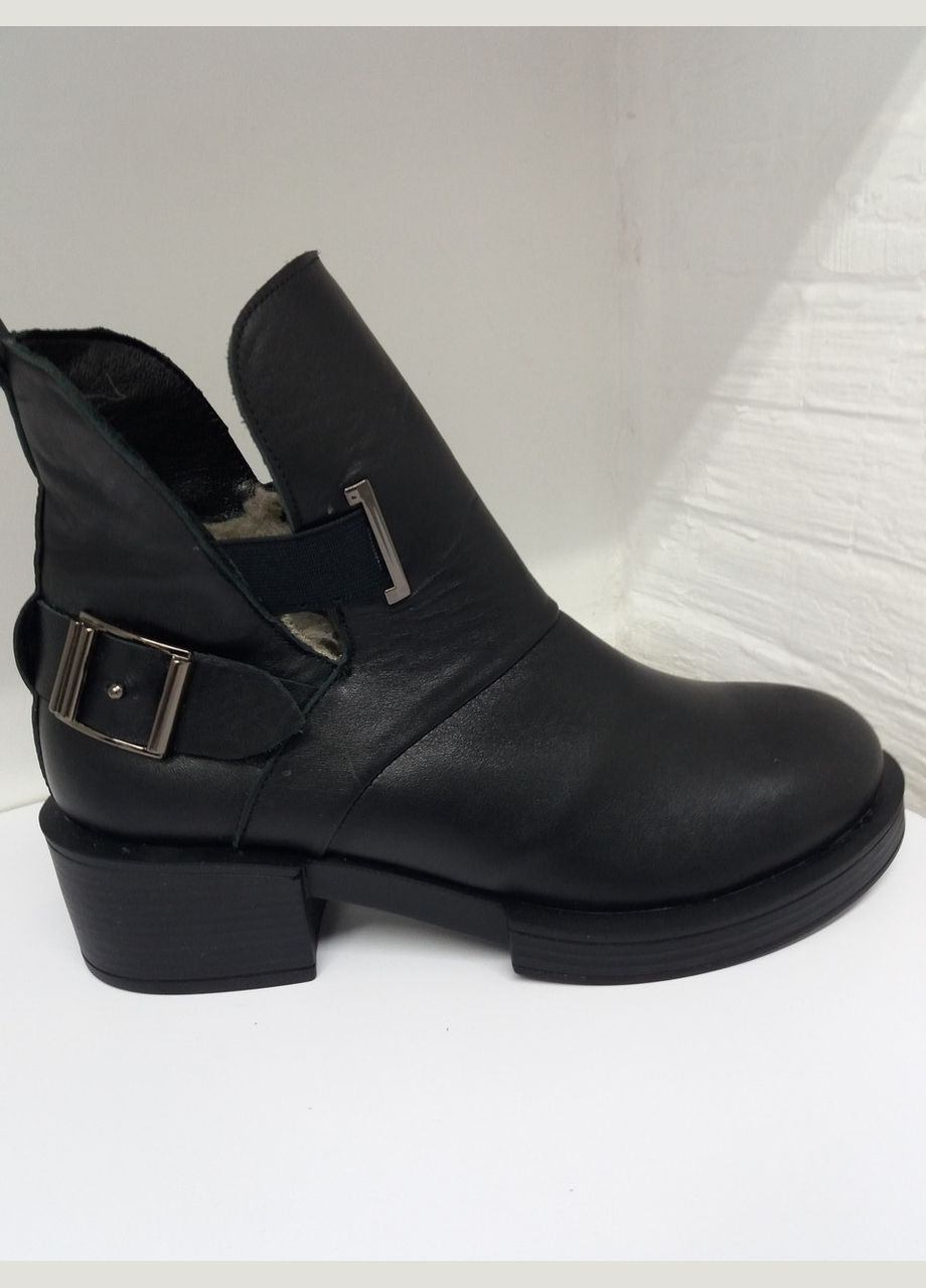 Зимние ботинки женские из натуральной кожи. Glavi