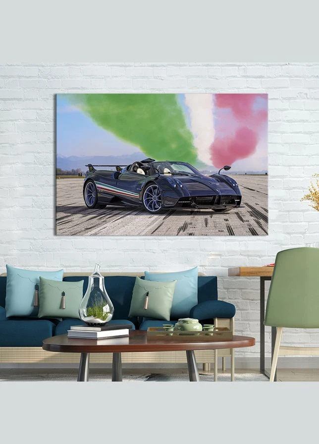 Картина на полотні Pagani Huayra Tricolore 122x81 см (1272-1) KilArt (380034499)