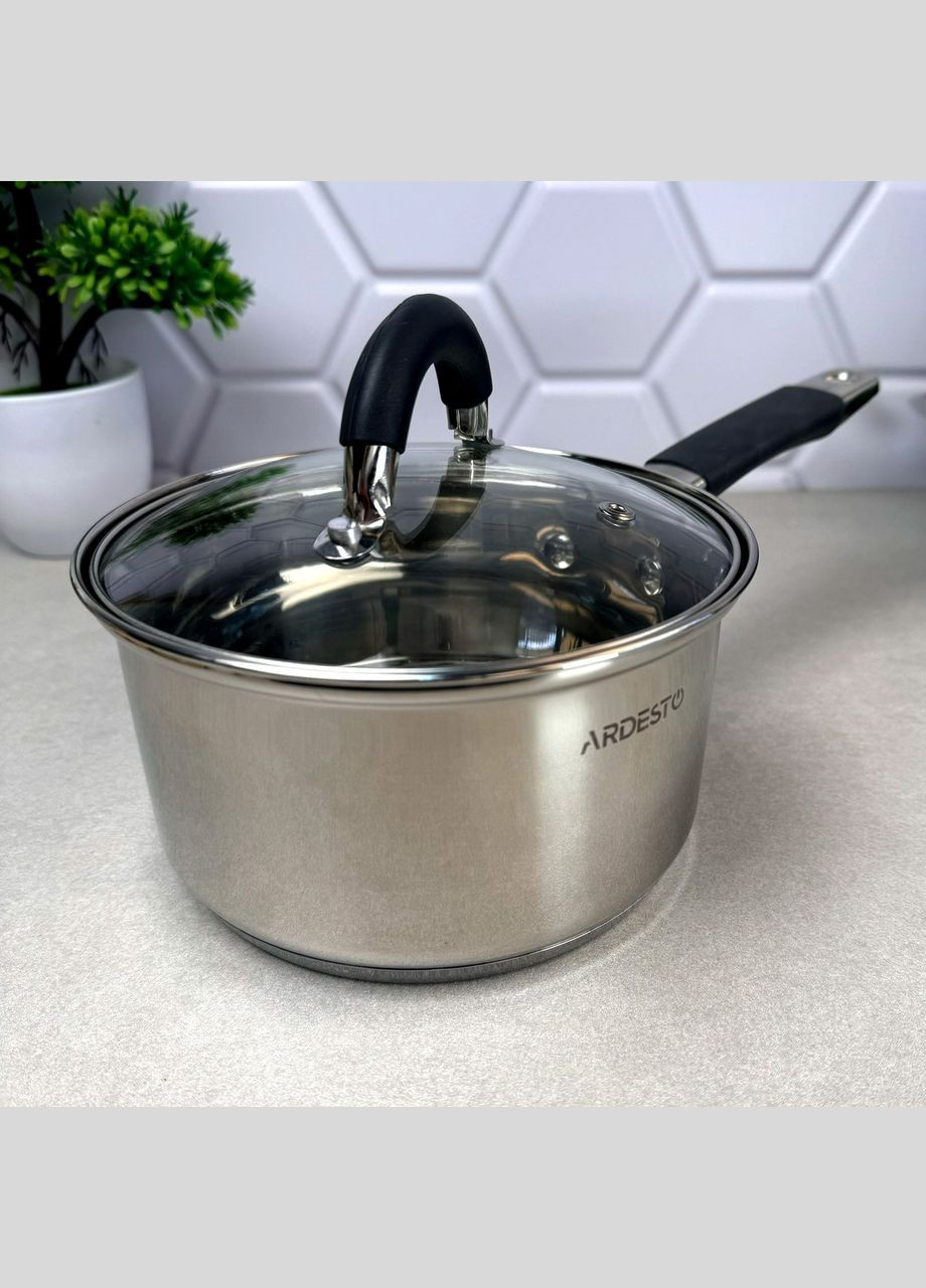 Ковш с крышкой 1.8 л с ненагревающейся ручкой Salerno Ardesto (303210794)