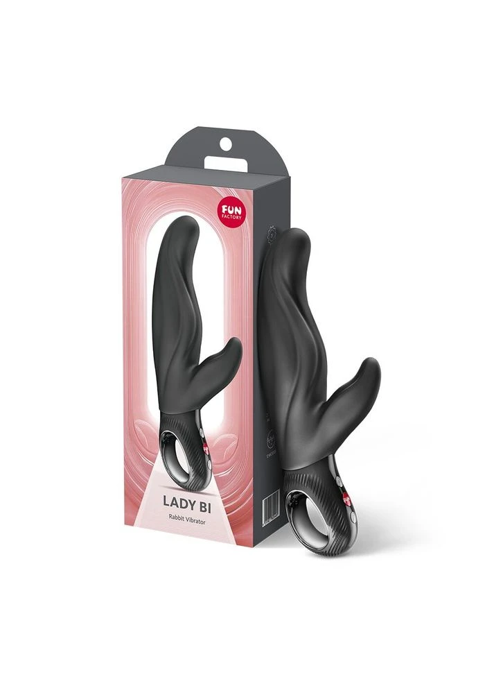 Вибратор-кролик для точки А LADY BI Black, 2 мотора, 12 режимов Fun Factory (396266010)