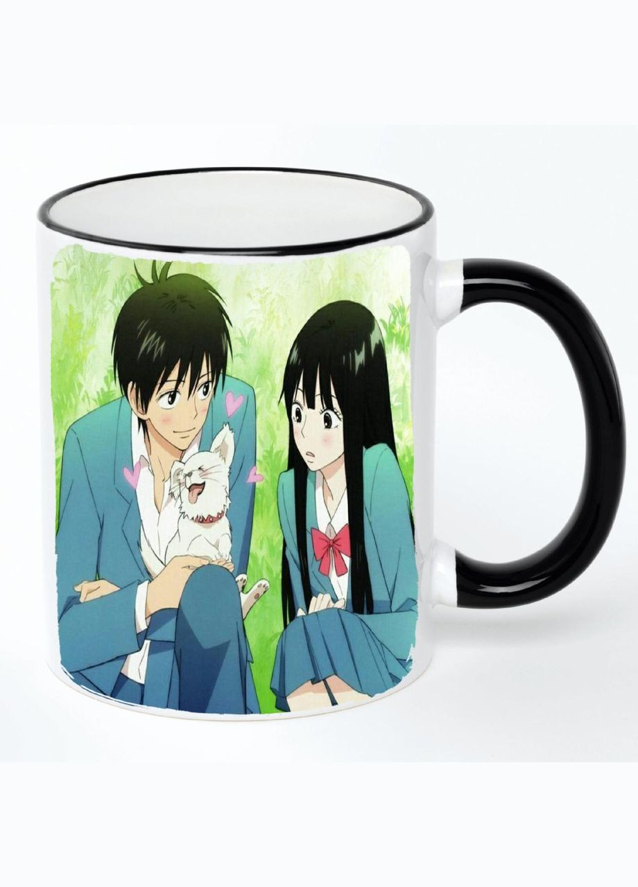 Чашка Дотянуться до тебя Аниме #001 (кружка, кружка) Белая с черной ручкой 330 мл No Brand (322714367)