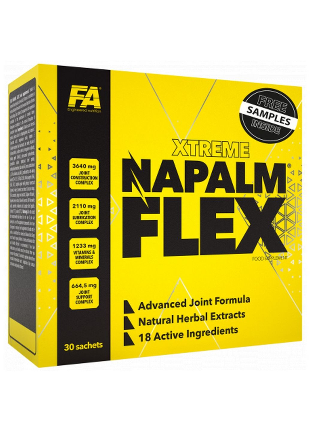 Препарат для суставов и связок Napalm Flex, 30 пакетиков Fitness Authority (293479648)