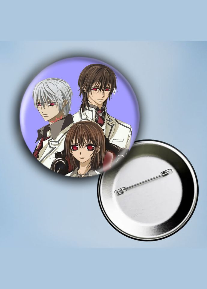 Значок на булавке Аниме Рыцарь – вампир #1 металлический 56 мм No Brand (304502955)