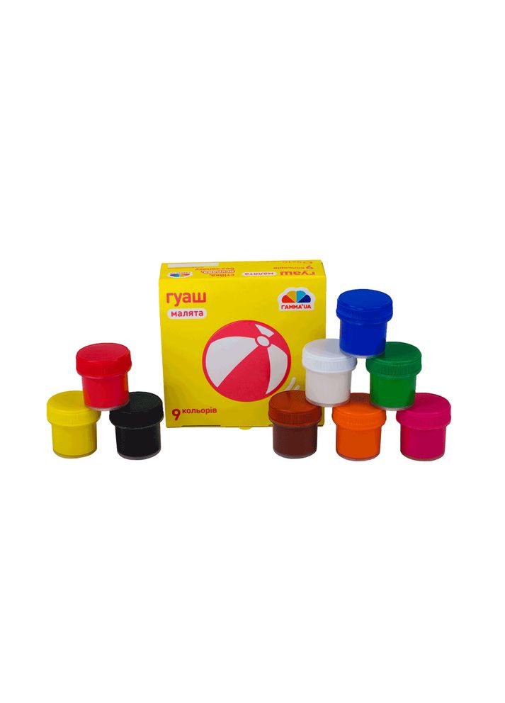 Набір гуашевих фарб Малята 9×10мл ’UA Гамма (362580302)