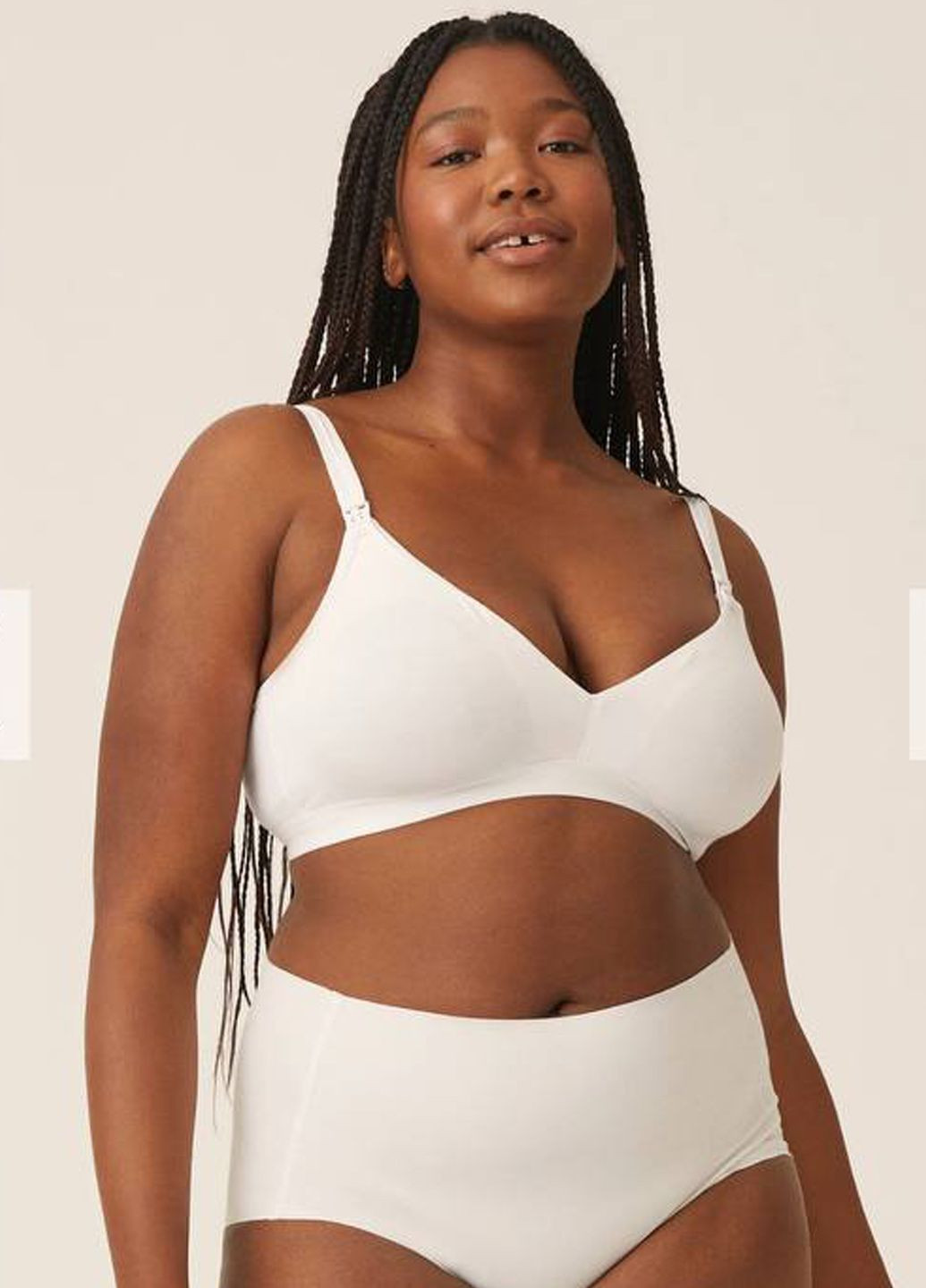 Белый бюстгальтер Naturana