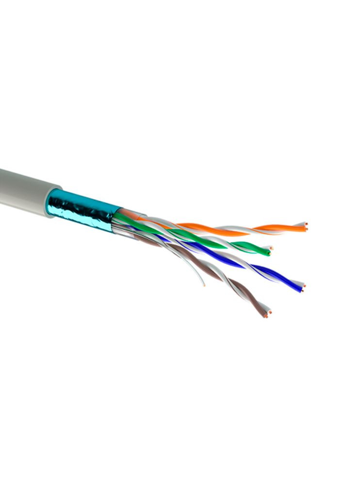 Кабель КПВЕ-ВП (200) 4 * 2 * 0,51 (F/UTP-cat.5E), CU, екран., для внутр. робіт, 100м. Одескабель (370619771)