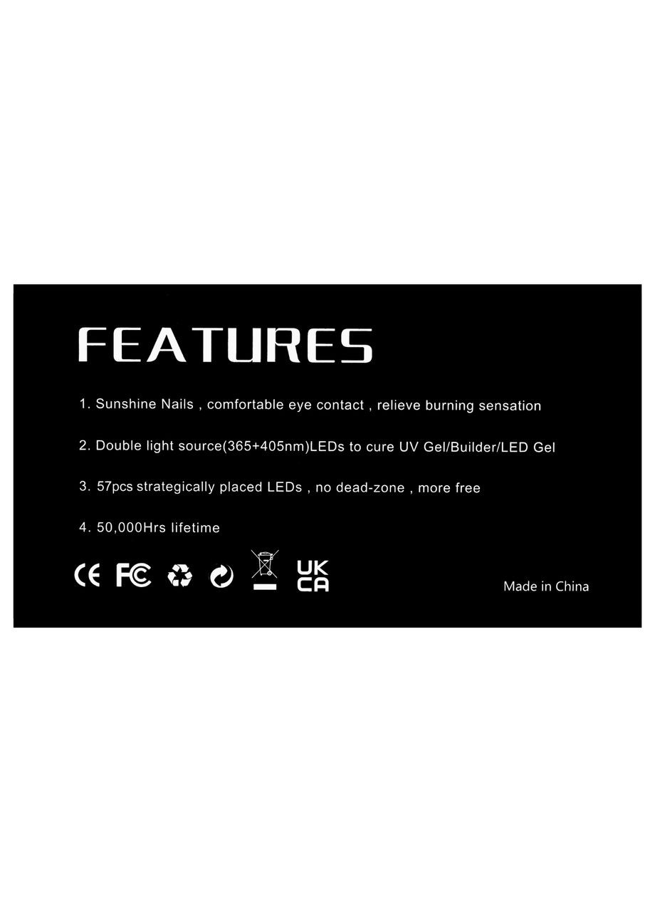 Лампа для гель-лака 7X Max 180 W LED, UV Sun (367988957)