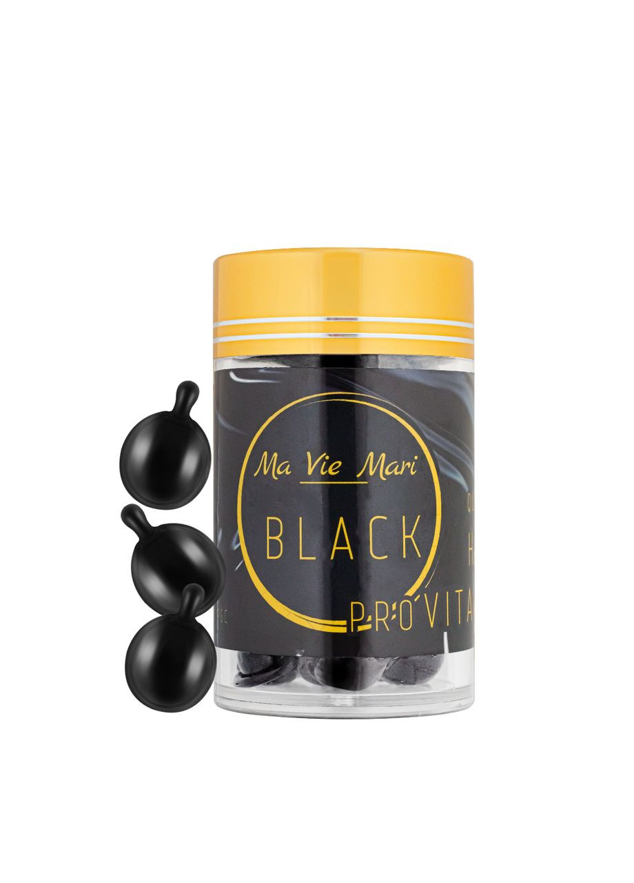 Капсулы против выпадения волос ProVitamin Black (черные), 30 капсул (MVM3648) Ma Vie Mari (354232245)