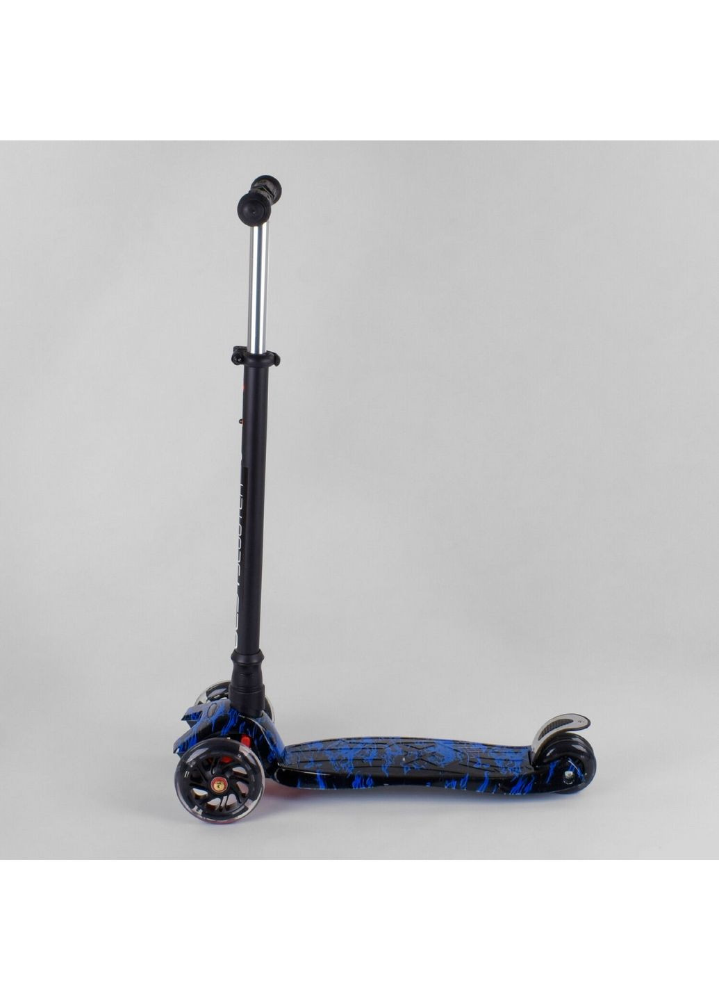 Самокат дитячий пластмасовий з алюмінієвою трубкою керма + 4 колеса 59х16х30 см Best Scooter (289364570)