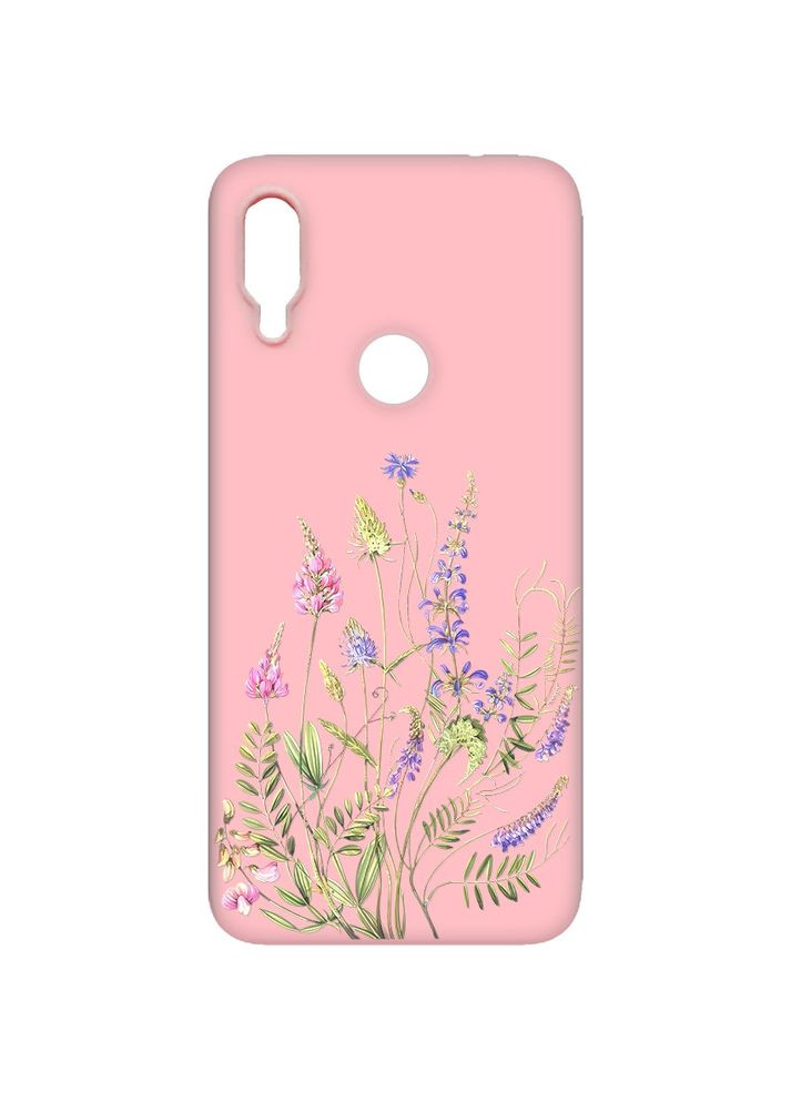 Матовий рожевий чохол на Xiaomi Redmi Note 7 / Note 7 Pro:: Квіткова ідилія (принт 382) Creative (360709888)