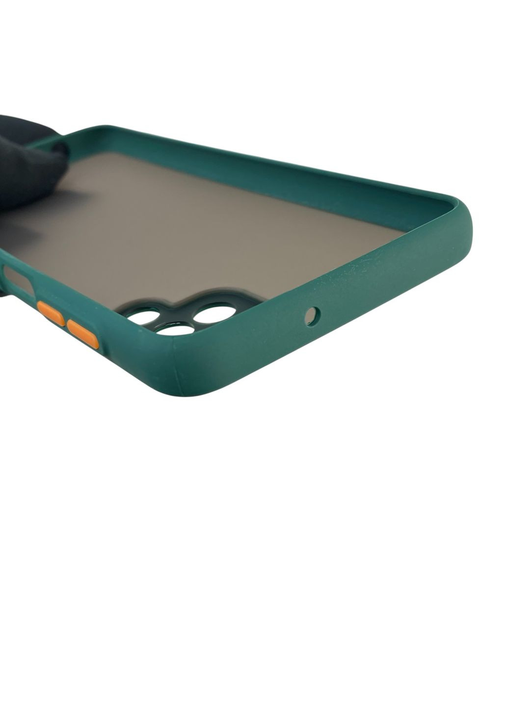 Чохол для телефона Galaxy A12 (SM-A127F) з високими бортами із захистом камери на самсунг а12 темно-зелений Samsung (366389457)