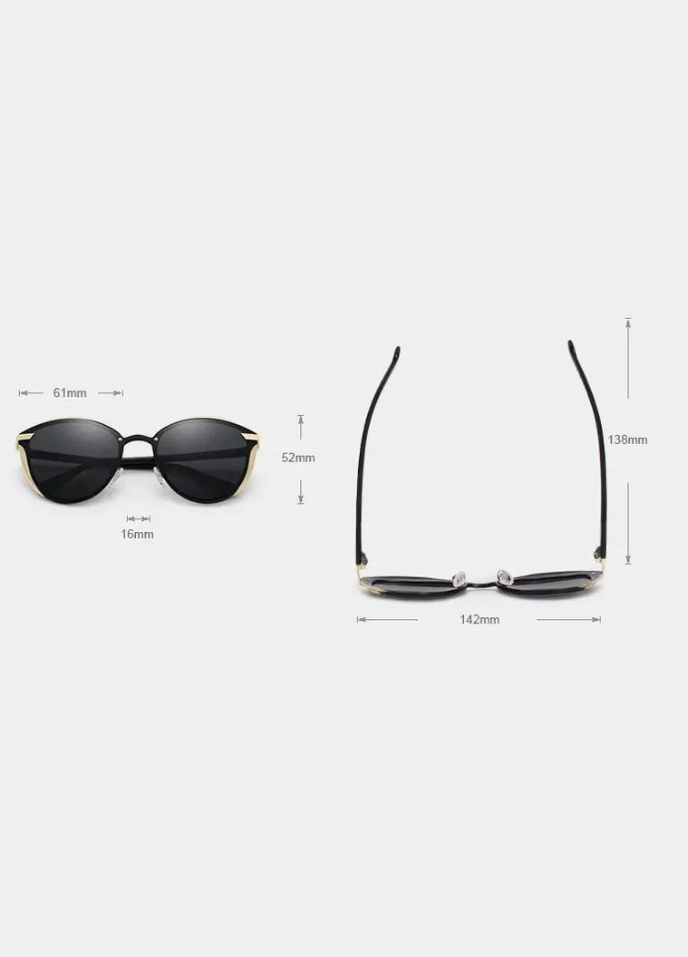 Поляризационные солнцезащитные очки N7824 Gold Gray KINGSEVEN (328934907)