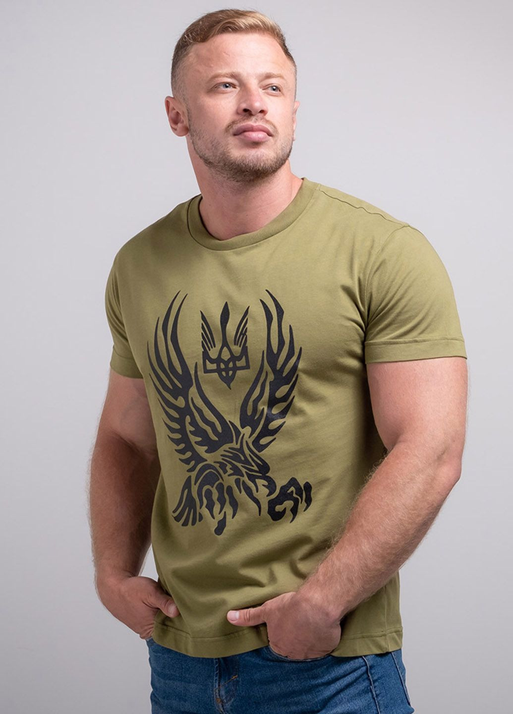 Хакі (оливкова) футболка чоловіча 102568 Power