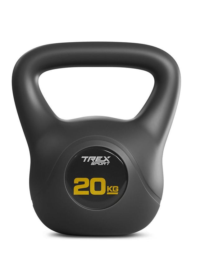 Гиря виниловая 20кг TX-020CKB черный TREX Sport (323136249)