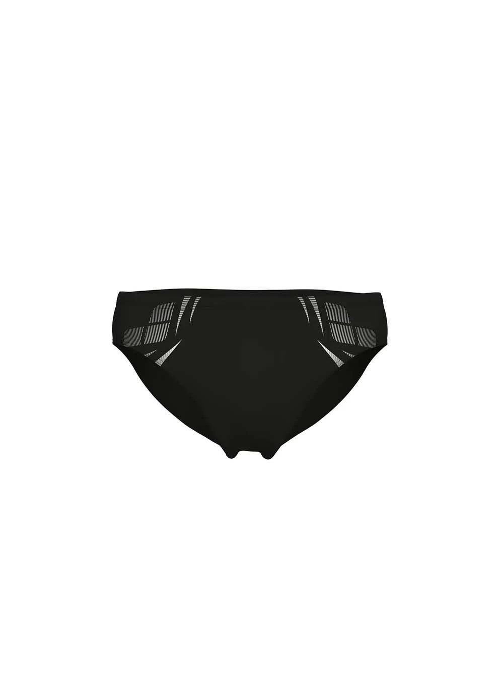 Мужские комбинированные плавки-слипы для мужчин poseidonia swim briefs черный, белый Arena