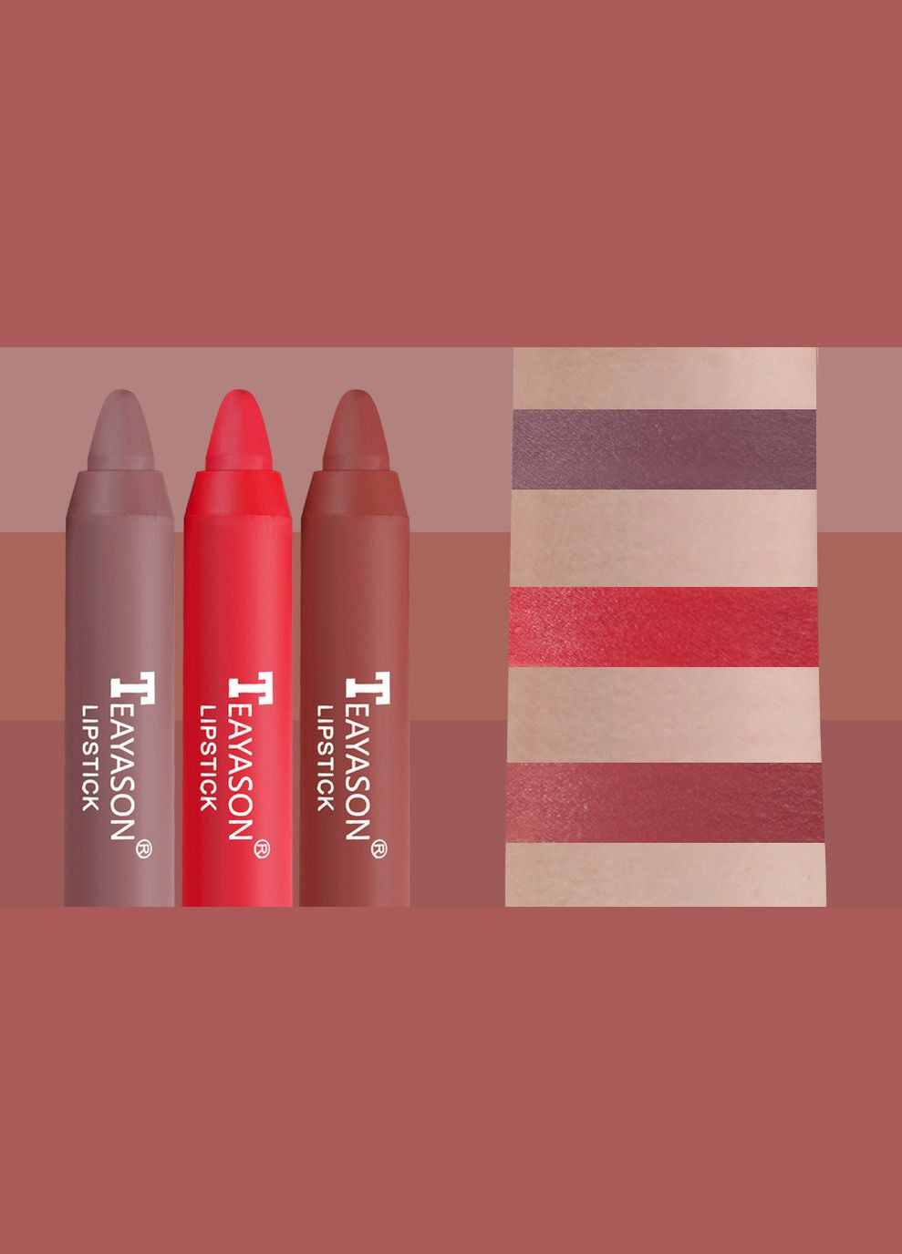 Набор помад Lipstick Cherry Bright 3 шт Teayason (315424354)