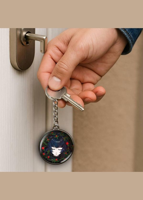 Набір підвіска (кулон) та брелок Аніме Фарс із вбивства дівчини нежить #01 (подарунковий набір) No Brand (332633800)
