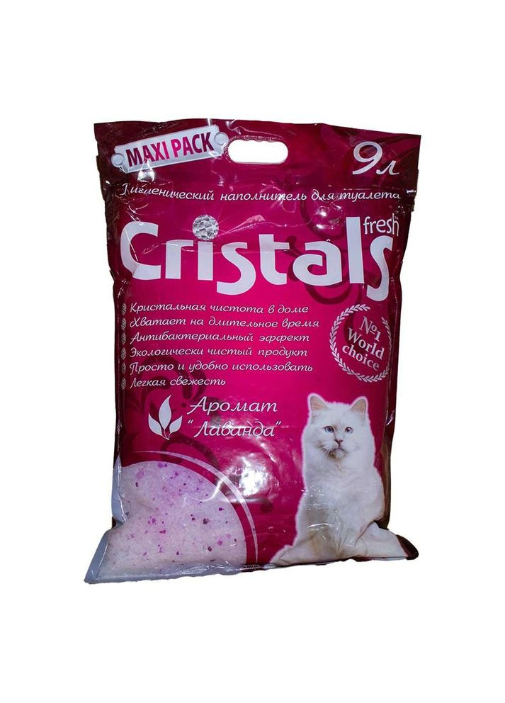S Fresh силикагелевый наполнитель для котов с ароматом лаванды 9 л Cristal (278309715)