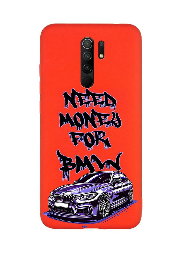 Матовий червоний чохол на Xiaomi Redmi Note 8 Pro Хочу БМВ (принт 386) CASE CONTROL (360678750)