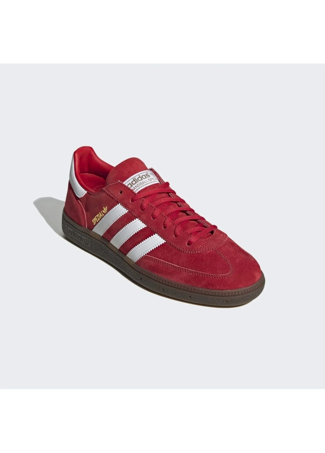 Червоні кросівки чоловічі handball spezial shoes red fv1227 adidas
