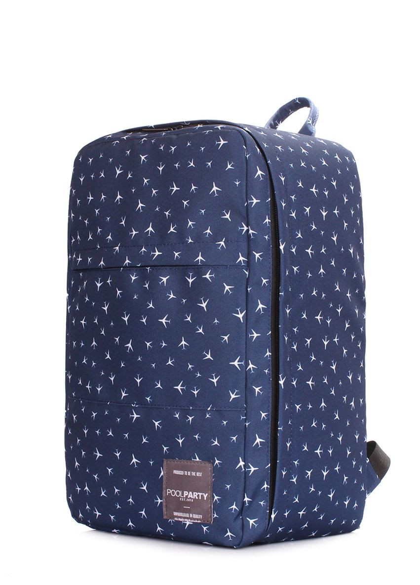Рюкзак для ручной клади Hub 40x25x20см Ryanair / Wizz Air / МАУ с самолетиками PoolParty (372657767)