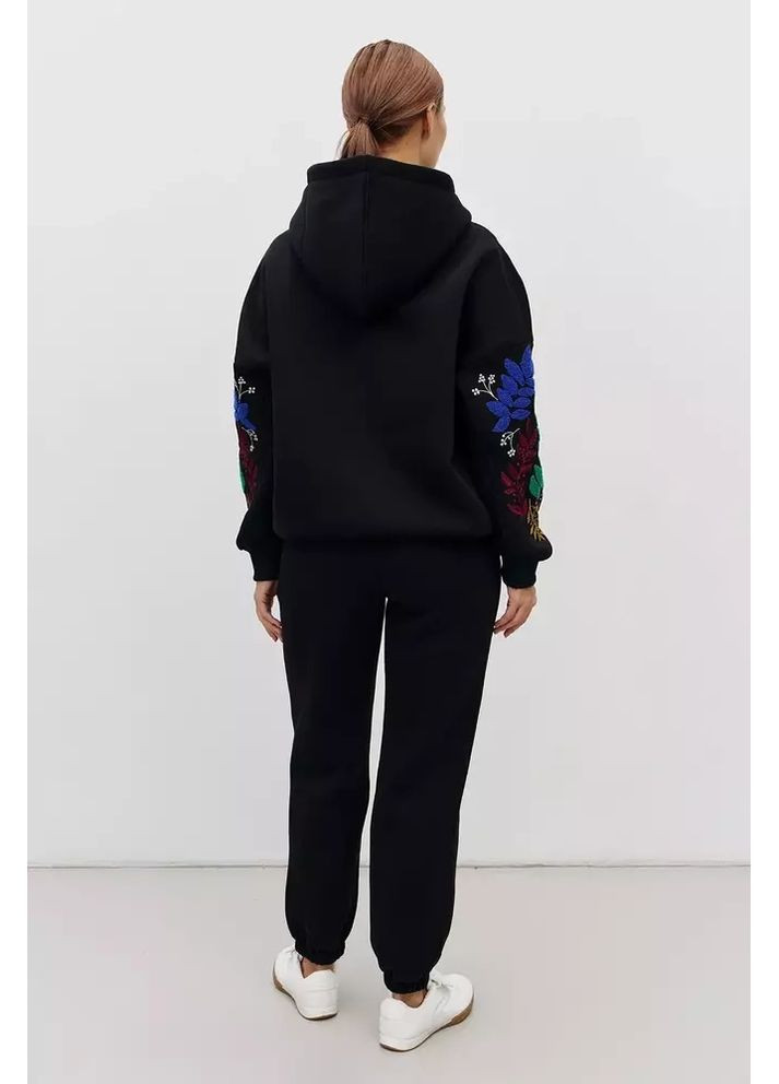 Женский костюм оверсайз с флористической вышивкой MKRM4218 Rica Mare (360545305)