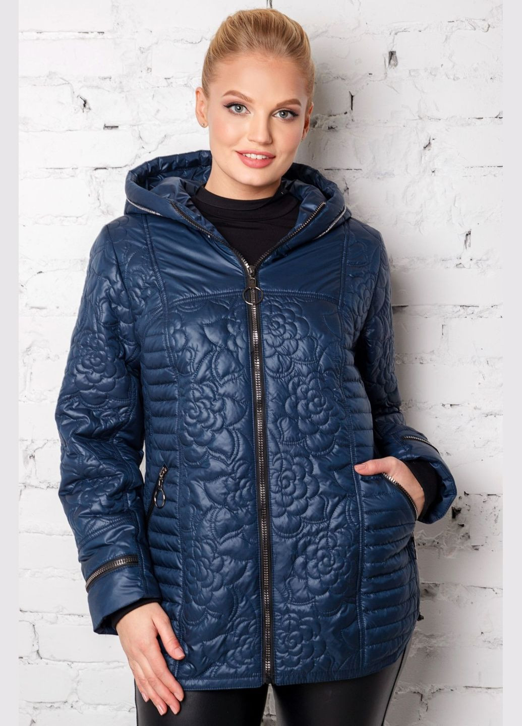 Синяя демисезонная куртка мишель синий MioRichi