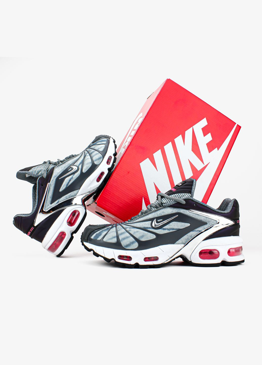 Сірі всесезон кросівки чоловічі nike air max tailwind 5 x skepta grey | найк аір макс теілвінд 5 х скепта сірі No Brand