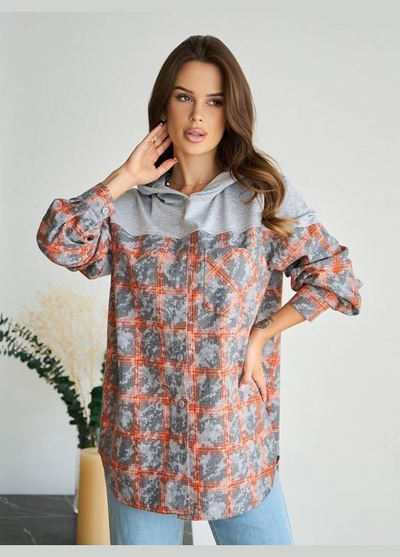 Цветная повседневный рубашка однотонная ISSA PLUS