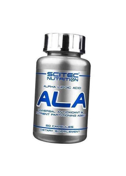 Альфа Ліпоєва кислота, Універсальний антиоксидант, ALA, 50капс (70087001) Scitec Nutrition (322725591)