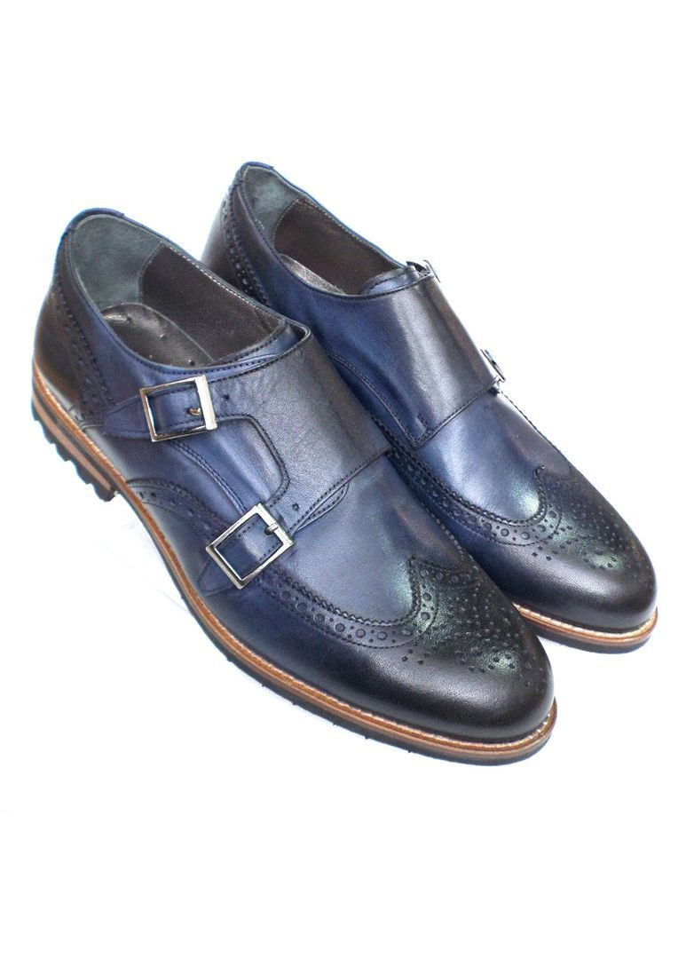 Туфлі-сині жіночі сині з натуральної шкіри. Luciano Bellini (369544176)