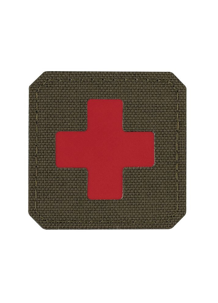 Нашивка Medic Cross Laser Cut Ranger Green/Red M-TAC (315148421)