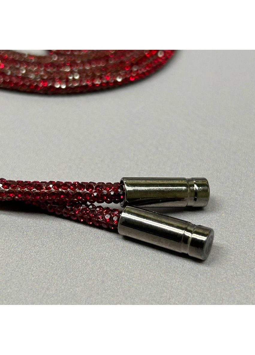 Шнурок стразовый 4 мм, длина 120 см – кристалл бордо. Plus-plus (352743343)