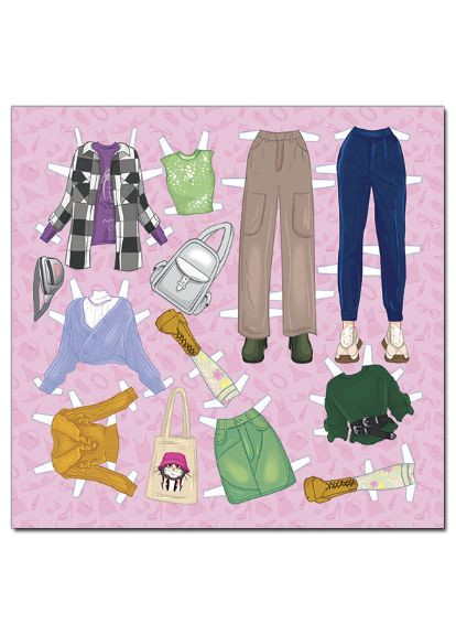 Книга Стильна красуня. Одягни ляльку. Жовта ( ) Глорія (340546077)