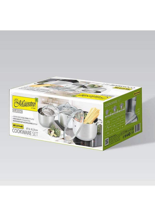 Набір посуду MR-3519-6M 6 предметів Maestro (349221305)
