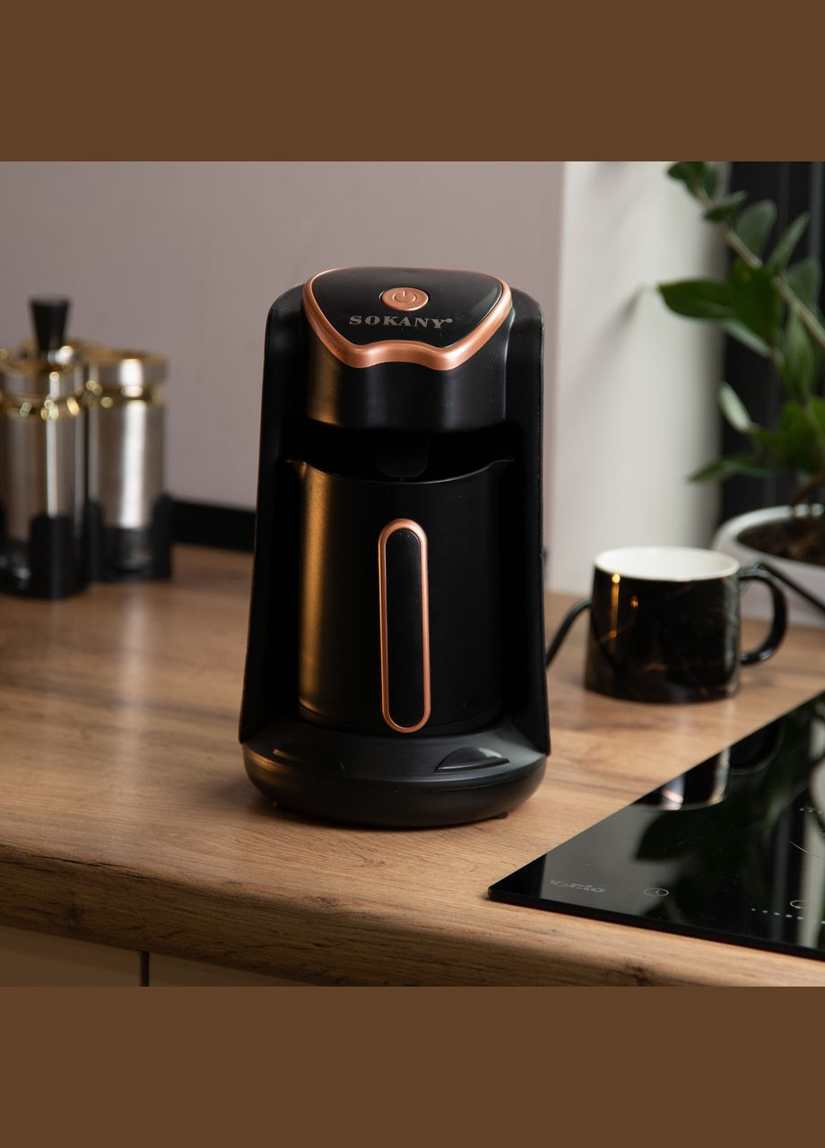 Электротурка SK-04008 250 мл черная с золотом Sokany (353504471)