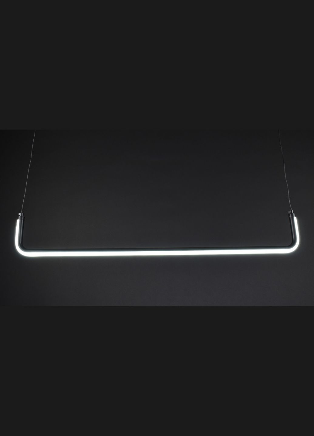 Люстра світлодіодна підвісна LED світильник для квартири на стелю лед 27324 Чорний 20-150х12х122 см. Sunnysky (364754741)