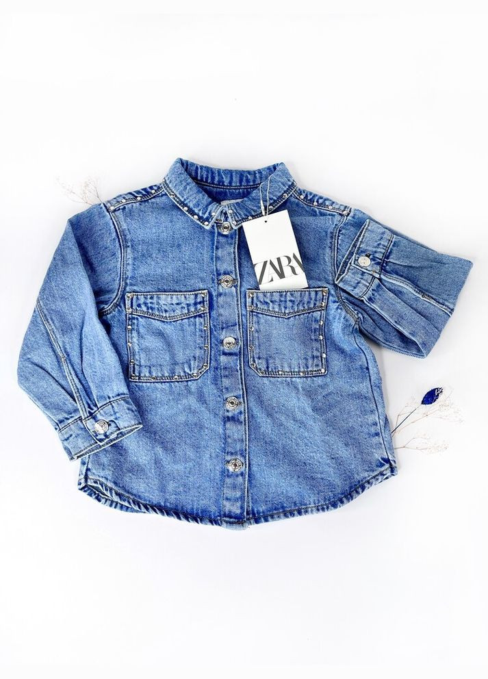 Синяя рубашка Zara