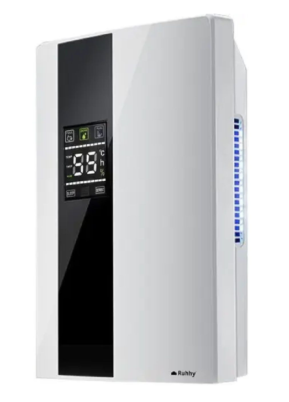 Осушитель воздуха влагопоглотитель с дисплеем гигростатом емкостным баком шлангом 37,5х25х14 см (476416-Prob) Белый Unbranded (280950691)